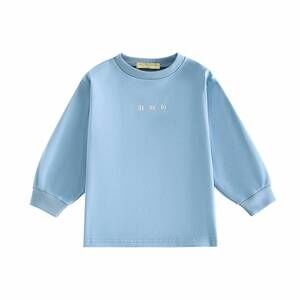 NEW RETROKID boys hollis logo long sleeve tee in light blue